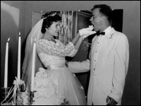 Louise and Bob on Their Wedding Day